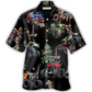Floral Truck Monster Hawaiian Shirt Design View For Casual Summer Styling