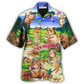 Happy Hamster Animals Eating Field Hawaiian Shirt For Resort Getaways And Comfortable Summer Activities