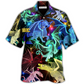 Neon Dragon Hawaiian Shirt For Coastal Adventures And Warm Weather Wear