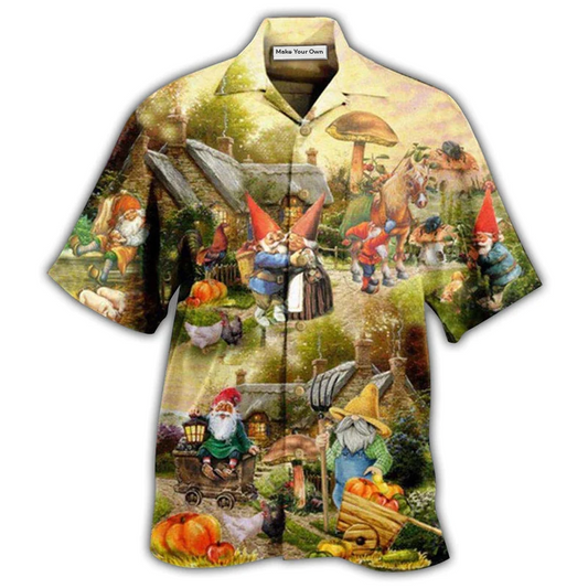 Garden Gnome And Farm Life Hawaiian Shirt For Warm Weather Adventures Parties And Daily Comfort