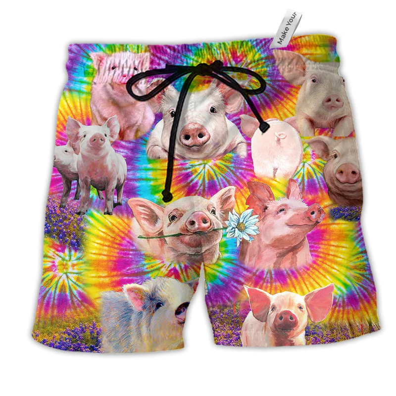 Pig Animals Easily Distracted By Piggy Very Cute Beach Shorts For Beach Days And Casual Travel