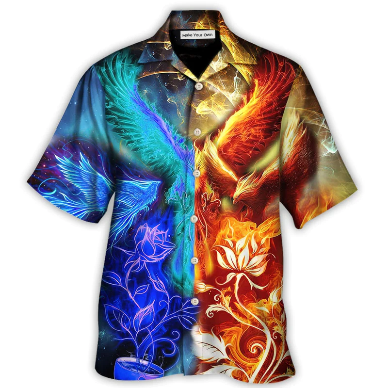 Phoenix Opposite Hawaiian Shirt Artwork View For Weekend Travel And Beach Style