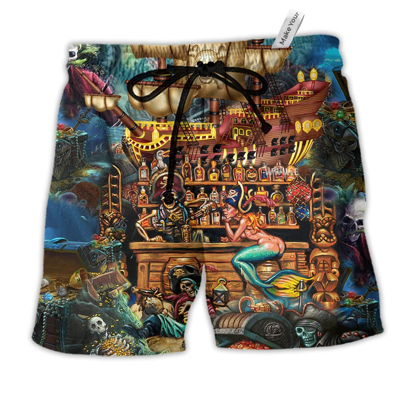 Skull Beach Shorts For Weekend Travel And Easy Warm Weather Wear