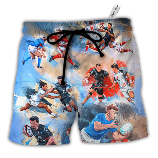 Colorful Rugby Beach Shorts For Coastal Adventures And Easy Warm Weather Wear