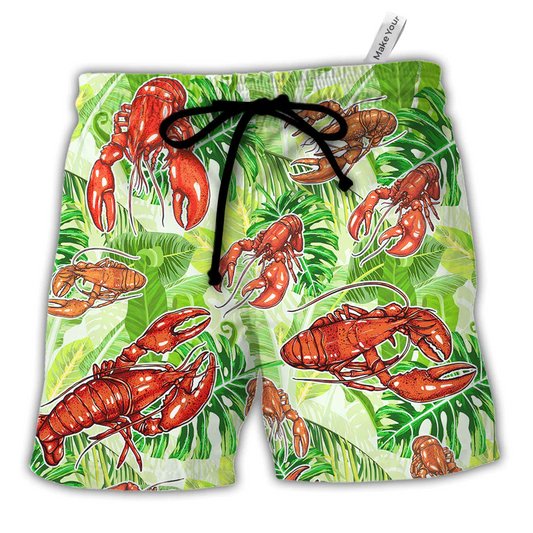 Tropical Lobster Beach Shorts For Holiday Cruises And Thoughtful Gift Giving