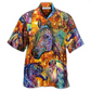 Watercolor Horse Hawaiian Shirt Pattern View For Lightweight Everyday Style