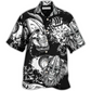 Black Viking Warrior Hawaiian Shirt For Summer Events Coastal Travel And Comfortable Styling