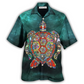 Turtle Sea Thinking Hawaiian Shirt Artwork View For Weekend Travel And Beach Style