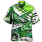 Green Piano Music Hawaiian Shirt Design View For Resort Travel And Thoughtful Gifting