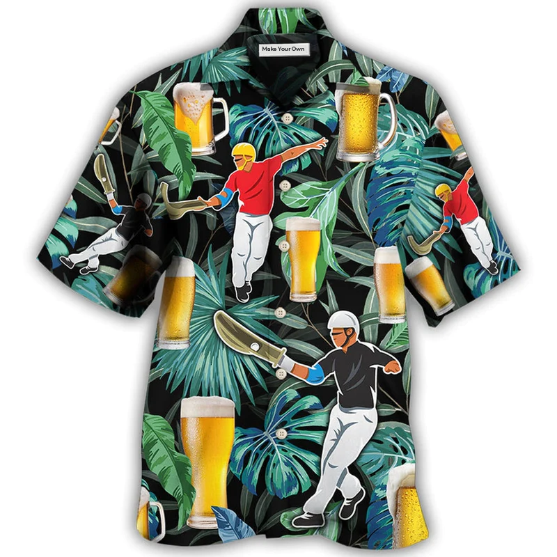Tropical Beer Jai Alai Hawaiian Shirt For Poolside Relaxation And Sunny Getaways