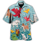 Origami Hawaiian Shirt For Tropical Holiday Resort Parties And Everyday Style