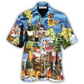 Green Wine Hawaiian Shirt Design View For Casual Summer Styling