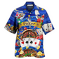 Game Card Play Forced Hawaiian Shirt For Vacation Days And Relaxed Coastal Outings