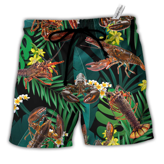 Lobster Beach Shorts For Warm Weather Outings And Bright Seasonal Outfits