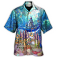 Whale Year Under Ocean Hawaiian Shirt Front Pattern View For Outdoor Gatherings