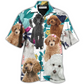 Tropical Poodle Leaf Hawaiian Shirt Design Detail For Beach Days And Holiday Travel