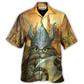 Viking Cat Adventure Purr Pillage Hawaiian Shirt Tropical Styling View For Summer Travel