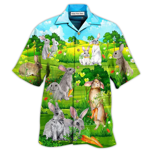 Rabbit Hawaiian Shirt For Beach Getaways Resort Outings And Thoughtful Gifting