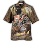 Bohemian Bear Peace Hawaiian Shirt Design View For Casual Summer Styling
