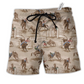 Horse Lover Showjumping Lover Hawaiian Print Beach Shorts For Wildlife Inspired Summer Style