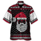 Retro Christmas Norse Warrior Hawaiian Shirt Artwork View For Coastal Escapes And Resort Style
