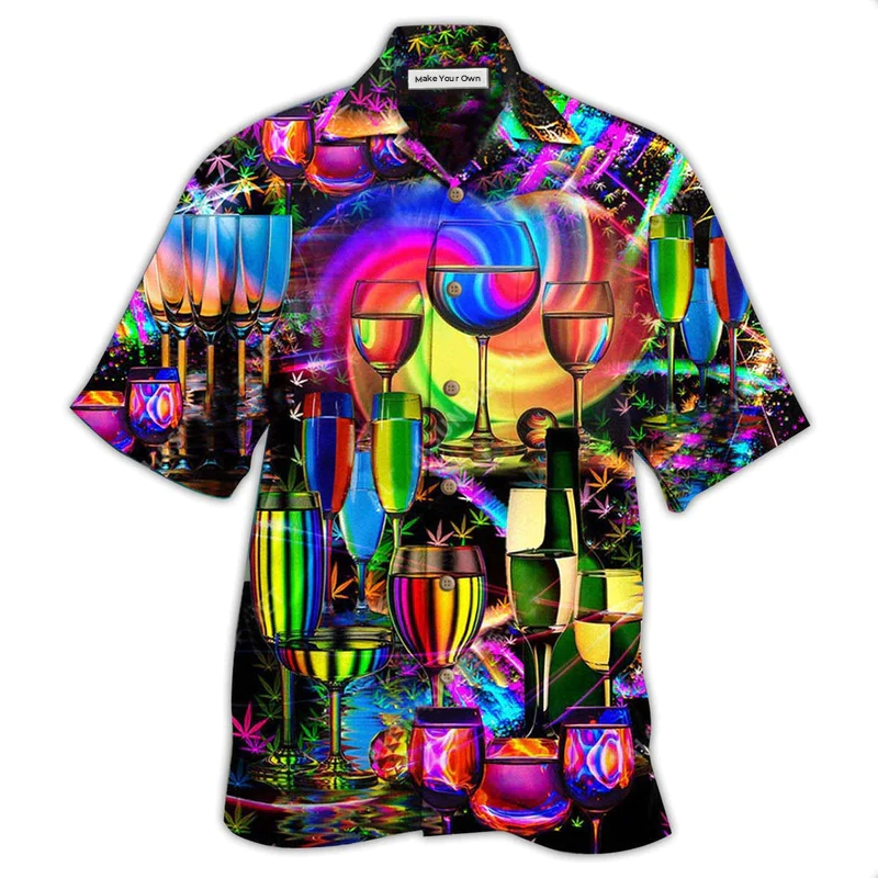 Happy Wine Stay Chill Hawaiian Shirt For Warm Weather Adventures And Everyday Comfort