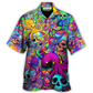 Bohemian Colorful Skull Octopus Tie Dye Hawaiian Shirt For Summer Events And Casual Outdoor Wear