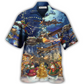 Combat Aircraft Christmas Night Hawaiian Shirt For Resort Getaways And Comfortable Summer Activities