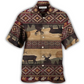 Bohemian Moose Peace Hawaiian Shirt For Resort Getaways And Comfortable Summer Activities