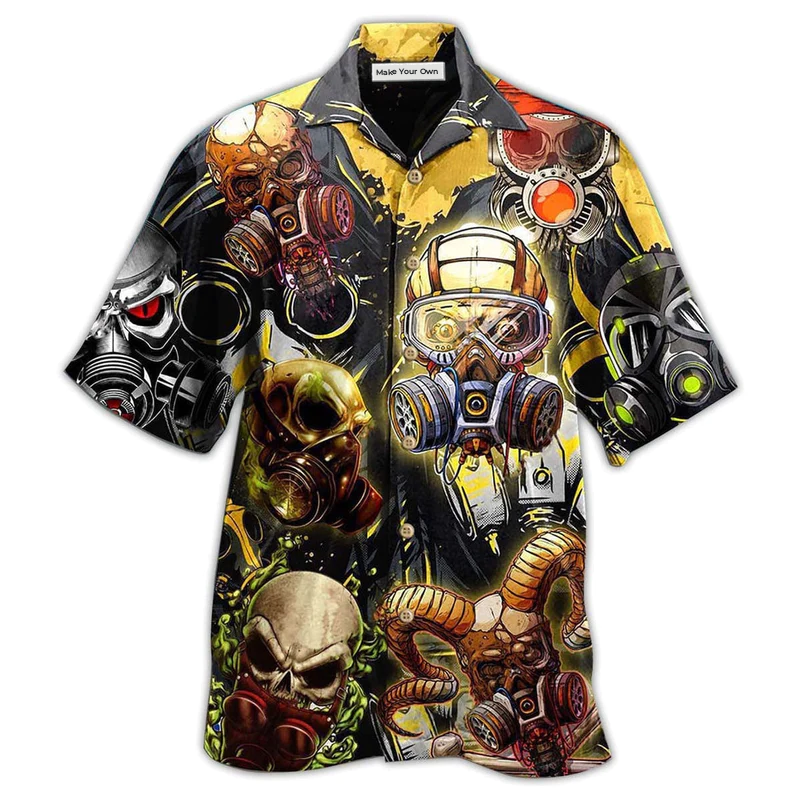 Skull Hawaiian Shirt For Beach Vacations Casual Parties And Warm Weather Style