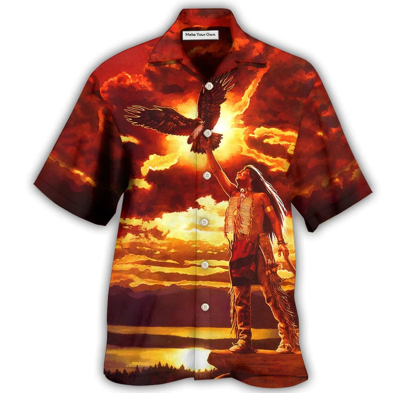 Bohemian Peace Hawaiian Shirt Design Detail For Sunny Adventures And Casual Wear