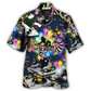 Colorful DJ Music Hawaiian Shirt For Tropical Parties Vacation Travel And Casual Summer Style