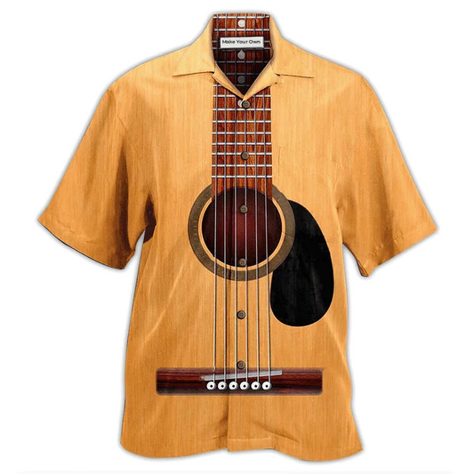 Guitar Hawaiian Shirt For Island Vacation Beach Days And Thoughtful Gifting