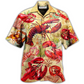 Red Shrimp Animals Ocean Hawaiian Shirt For Summer Events And Casual Outdoor Wear