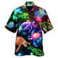 Neon Turtle Full Ocean Hawaiian Shirt For Poolside Relaxation And Sunny Getaways