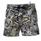 Motorcycle Bikers Don't Go Gray We Turn Chrome Beach Shorts For Coastal Drives And Casual Style