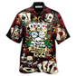 Game Card Risk Hawaiian Shirt Design View For Resort Travel And Thoughtful Gifting