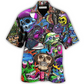 Colorful Skull Hawaiian Shirt For Coastal Vacations Warm Weather Events And Daily Style