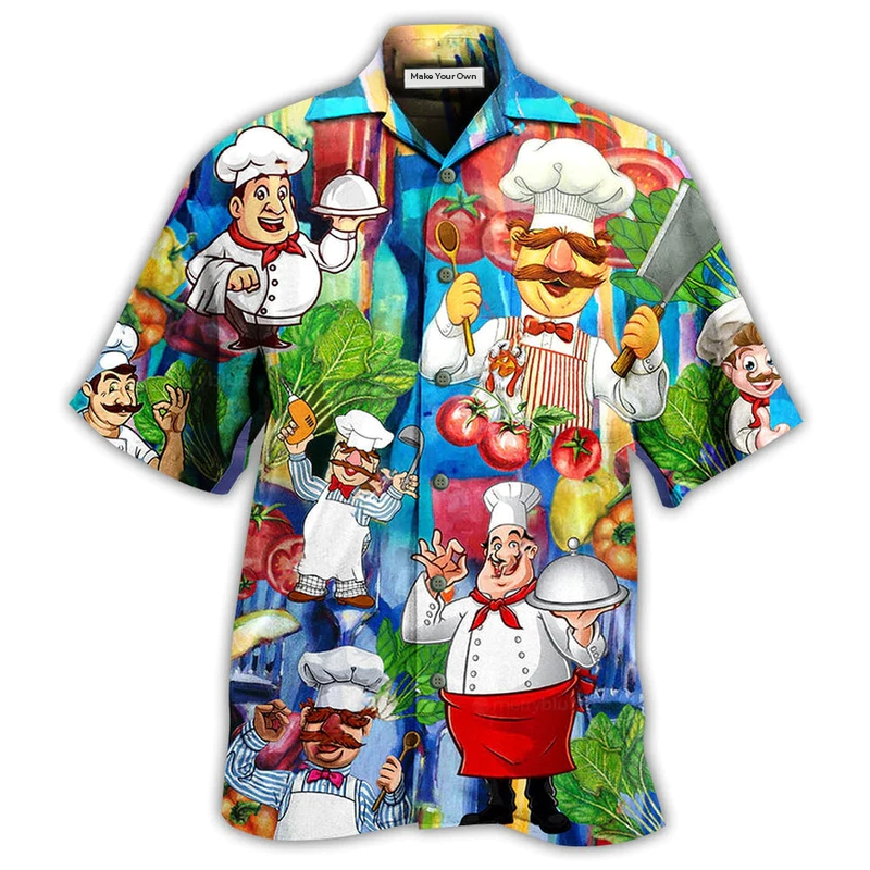 Chef Put Meat Mouth Swallow Hawaiian Shirt For Resort Getaways And Comfortable Summer Activities
