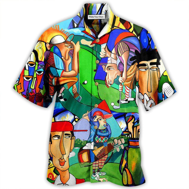 Golf That's Play Hawaiian Shirt Pattern Detail For Summer Holidays And Outdoor Fun