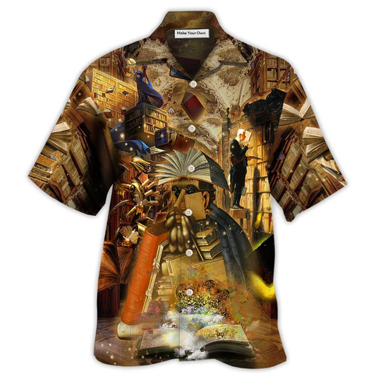 Mystical Book Librarian Hawaiian Shirt For Beach Parties And Weekend Getaways