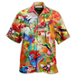 Floral Hummingbird Garden Hawaiian Shirt Pattern View For Lightweight Everyday Style