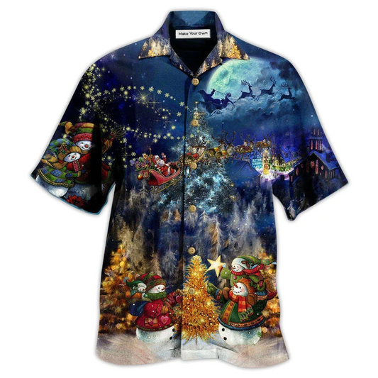 Christmas Family Hawaiian Shirt Artwork View For Weekend Travel And Beach Style