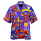 Mardi Gras Shrimp Animals Hawaiian Shirt Design View For Casual Summer Styling