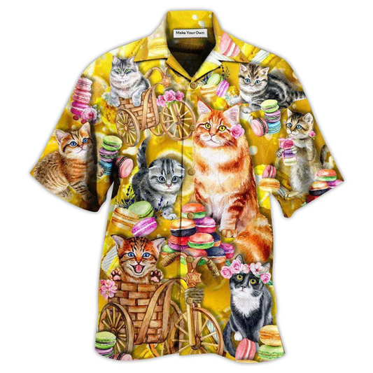Cat Cats Maracon Hawaiian Shirt For Coastal Adventures And Warm Weather Wear