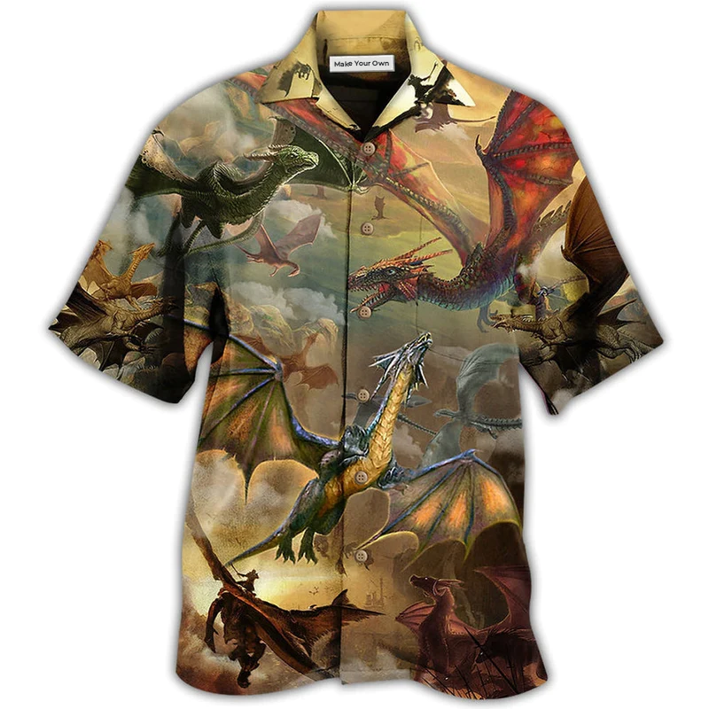 Dragon Sky Amazing Hawaiian Shirt Design View For Resort Travel And Thoughtful Gifting
