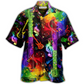 Colorful Guitar Hawaiian Shirt For Summer Travel Coastal Events And Thoughtful Gift Giving