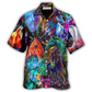 Colorful Horse Hawaiian Shirt Artwork Detail For Tropical Trips And Casual Outings