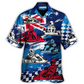 Kart Racing Hawaiian Shirt Artwork View For Coastal Travel