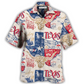 Texas Hawaiian Shirt Artwork View For Weekend Travel And Beach Style